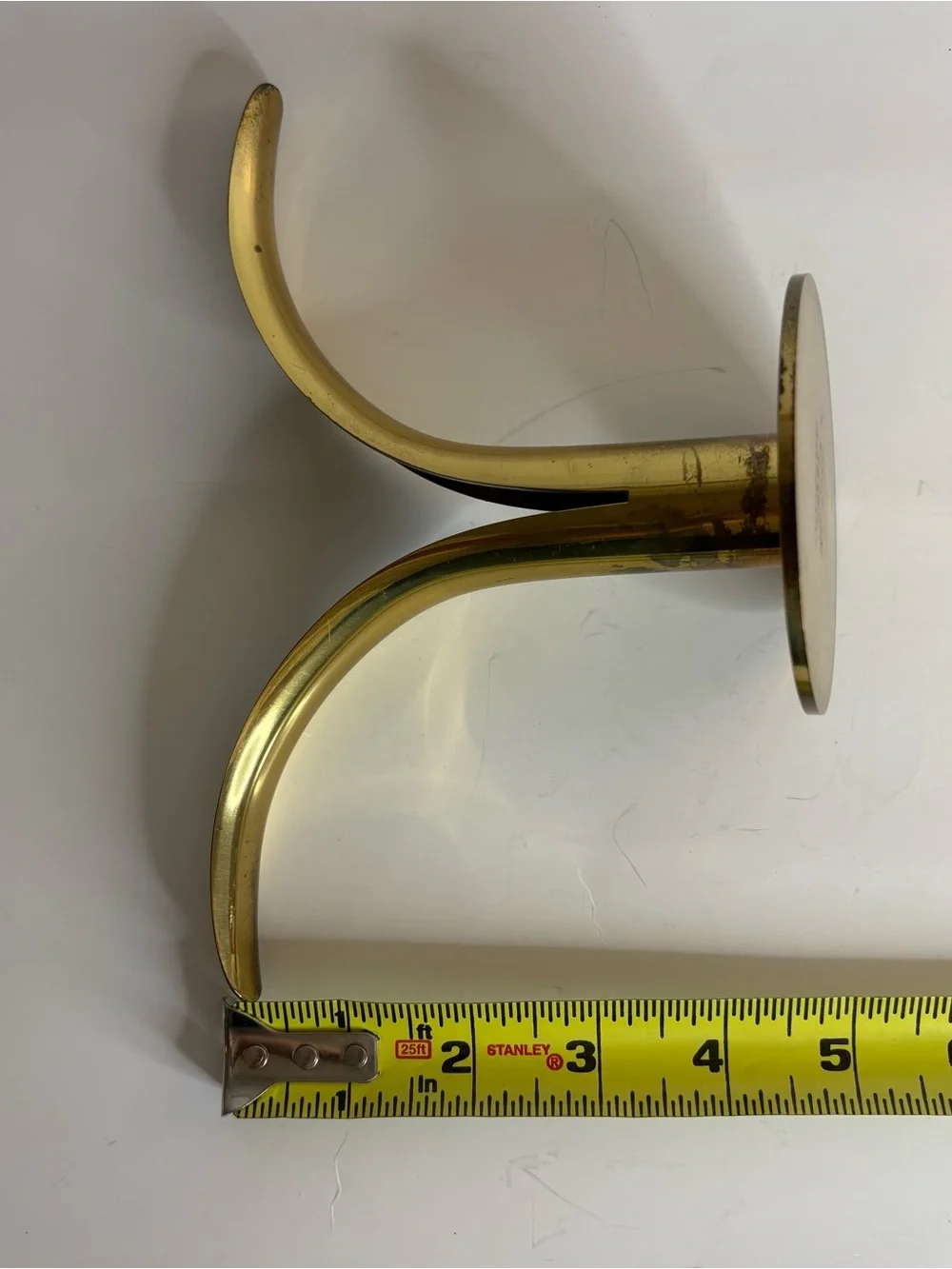 Ystad-Metall Vintage Candle Stick Holder Made In Sweden Brass Pair